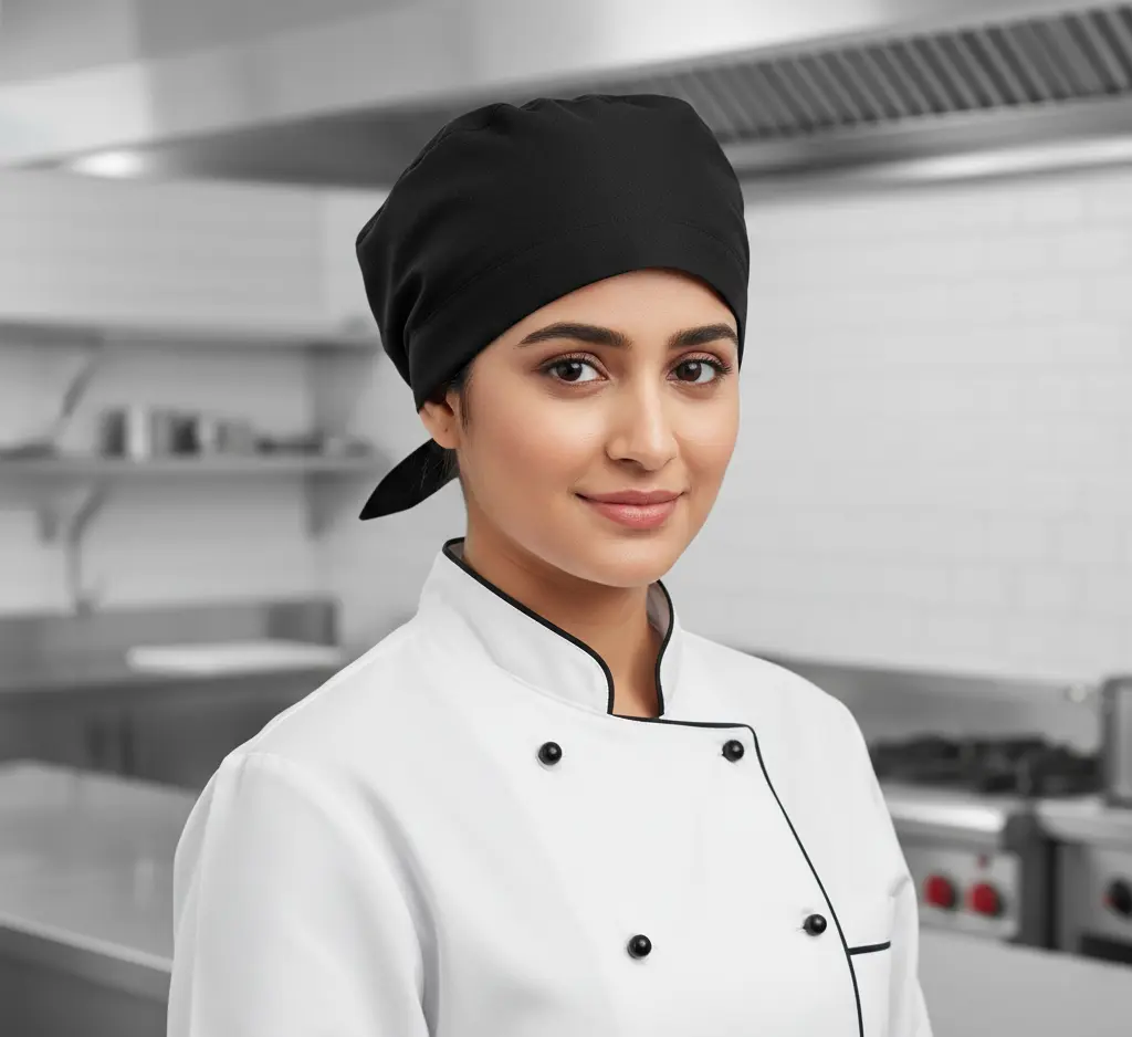 Professional chef uniform and kitchen workwear for culinary staff in Dubai and UAE.